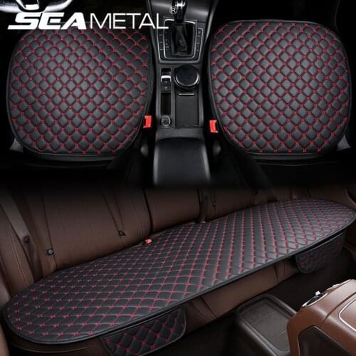Leather Car seat Protector PU Universal Automobiles Seat Cover Set Car Interior Seats Cushion Mats Chair Carpet Pads Accessories