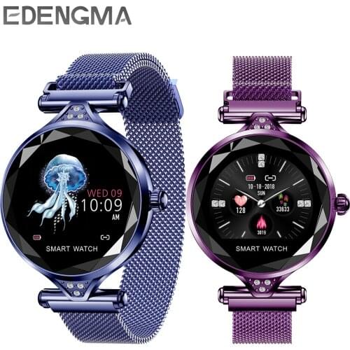 Womens smartwatch IPS color screen waterproof Bluetooth Android heart rate monitor blood pressure measurement fitness tracker