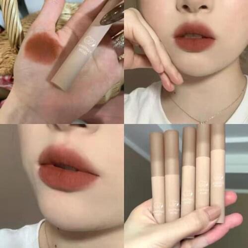 12 Colors Chestnut Velvet Matte Liquid Lipstick Waterproof Lip Gloss Long Lasting Lipstick Red Lip Tint Beauty Cosmetic For Girl