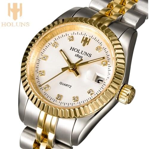 2021 New Quartz Ladies Watch Luxury Women Rose Gold Top Brand Luxury Stainless Steel Womens Watch Waterproof Watch Fashion Busi