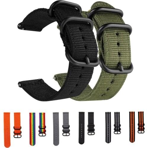 For Garmin Vivoactive 3 4 4S Nylon Watch Band Strap Vivoactive3 Music Accessoires/Venu/Vivomove HR/Forerunner 645 Smart Bracelet