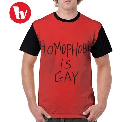 Mcr T Shirt Homophobia Is Gay - Frank Iero T-Shirt Short Sleeves Awesome Graphic Tee Shirt Graphic Oversized Summer Tshirt