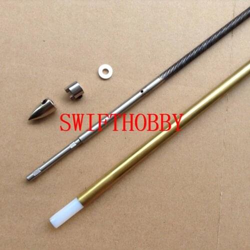 1/4" X 430mm flex cable 1/4" to 3/16" prop shaft drive dog prop nut for rc boat