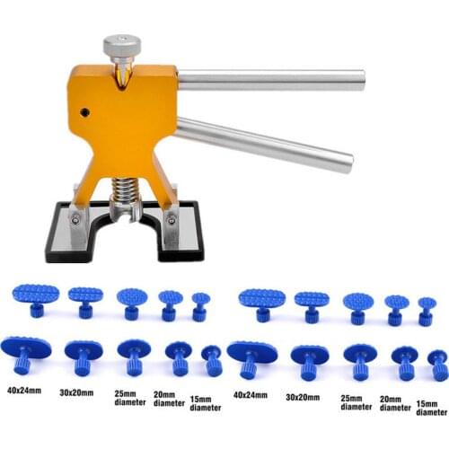 Car Body Paintless Dent Repair Tools Dent Removal Dent Puller+20 Tabs Dent Lifter Hand Tool Set Car Body Repair Tool