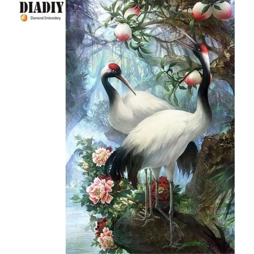 Full Square&round Drill 5D DIY Diamond Painting Crane unicorn 3D Embroidery set Cross Stitch Mosaic Decor gift