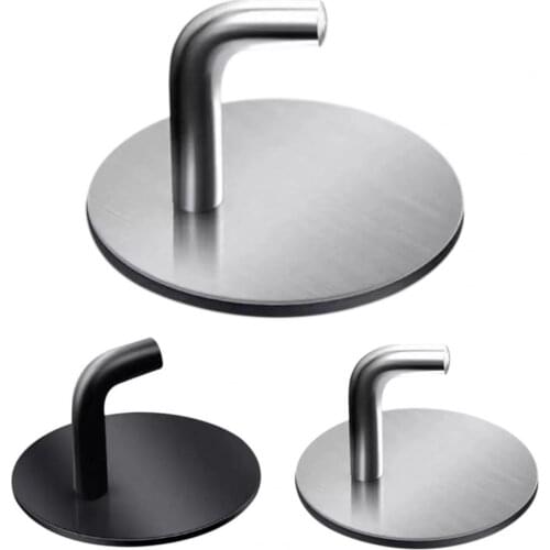 Stainless Steel Hook Stable Punch-free Self-adhesive Home Wall Mounted Coat Hanger Clothes Hook for Kitchen