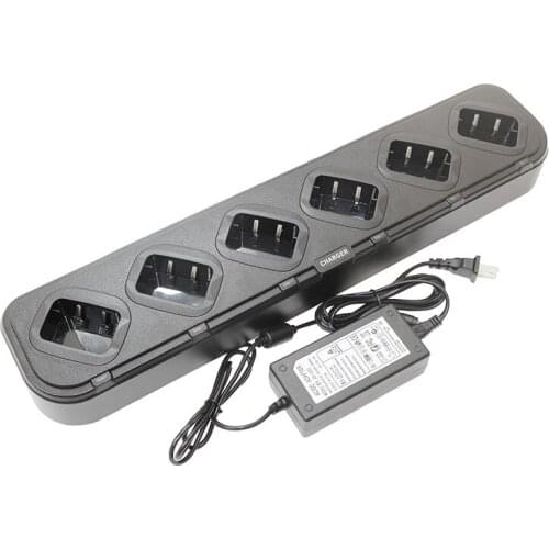 BAOFENG Six Way Desk Charger for 5R F8 6R TYT F8 Ham Radio 6 In 1 Universal Rapid Power Supply