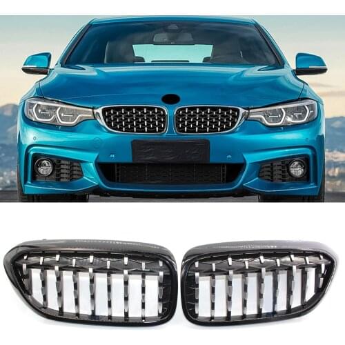 New 5 Series For Bmw G30 G38 525i 528i 530i 540i 2017-2020 Car Diamond Grills Front Kidney Grill Chrome Mesh Grille Car Styling