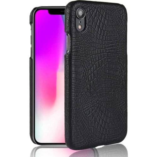 SUBIN New Case For Apple iphone XR A2108 6.1" Luxury Crocodile Skin PU Leather Back Cover Phone Protective Case for iphoneXR