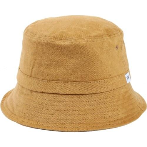 Doitbest Cotton woman Bucket Hats Women Sunscreen Panama Hat Men Pure Color Sunbonnet Fedoras Outdoor Fisherman Hat Beach Cap