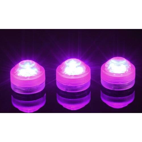 MultiColors Frost LED Producting !!! 2pcs Batteries Operated Wedding Party Decor Small Waterproof Led Lights
