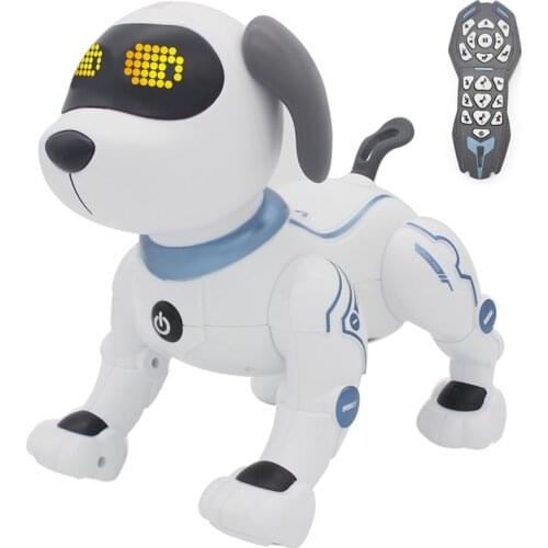 Remote Control Dog RC Robotic Stunt Puppy Toys Handstand Push-up Electronic Pets Dancing Programmable Robot With Sound For Kids