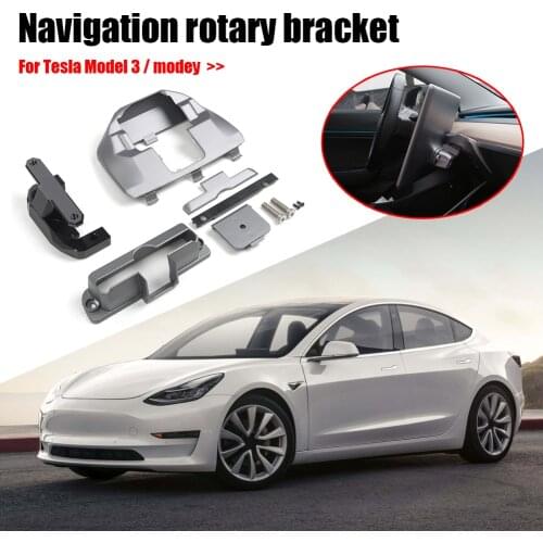 For Tesla Model 3 Y Center Navigation Screen Rotation Mount Holder Turn Left Right 30 Degree Swivel Car Interior Accessories