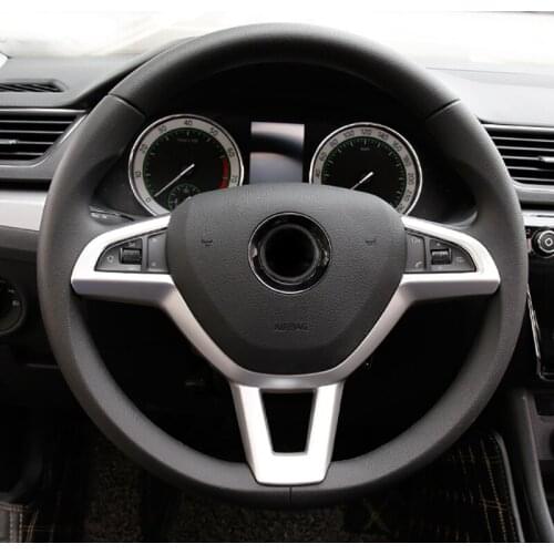 1pc for SKODA superb 2016-2018 Steering wheel Decoration frame