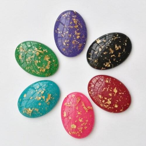 18 pieces/lot Mixed Color Oval Shape Size 18x25mm Resin Cabochon Dome Flat back beads DIY Jewelry Finding Cameo Pendant