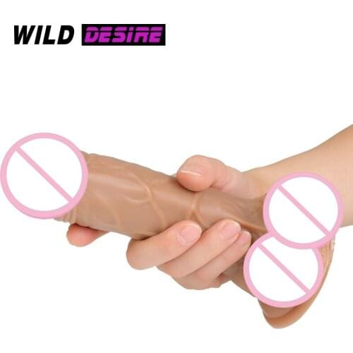 19.5x4.6cm Excellent Large Penis Big Dildo Strapon For Men Women Huge Anal Dildo Erotic And sexual Toy Member Of The Suction Cup