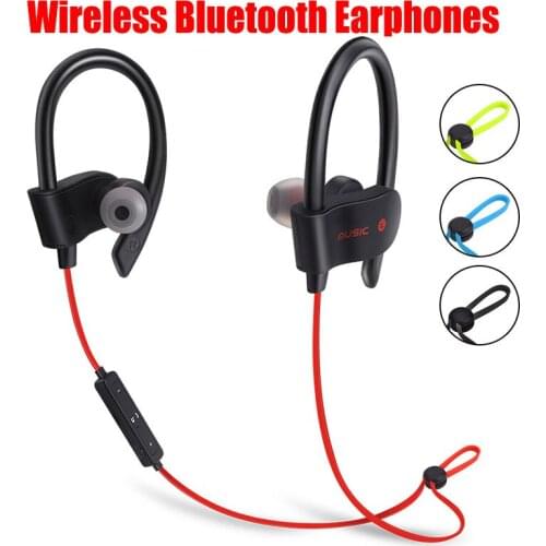 30PCS Wholesale Wireless Bluetooth Earphones Sport Stereo Music Player for Phone X Samsung Waterproof Headphone With Mic