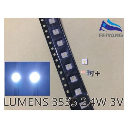 700PCS LUMENS LED Backlight Flip-Chip LED 2.4W 3V 3535 Cool white 153LM LCD Backlight for TV TV Application