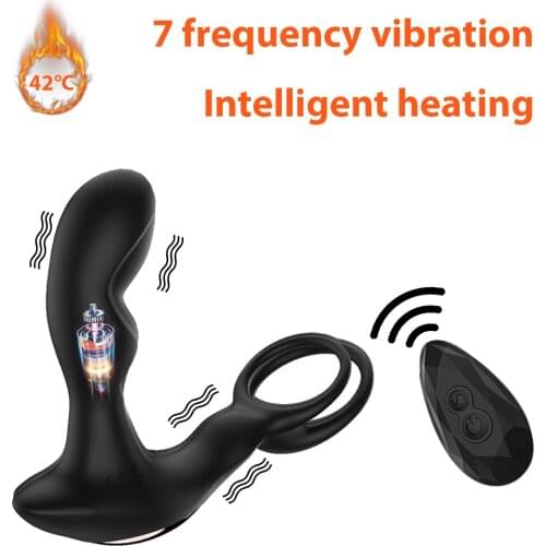 Heating Vibrating Prostate Massager Men Butt Anal Plug Wearable Vibrator Sex Toys for Woman Clitoris Anal Sex Toys For Adults