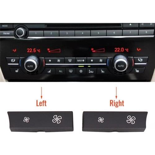 1Pc Car Heater Climate Control Wind Volume Air Conditioning Switch Fan Button Cap Cover Replacement Fit for 7 Series F02