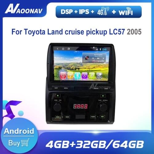 Car Auto Radio multimedia stereo player For Toyota Land cruise pickup LC57 2005 with DVD Car video HD touch screen player