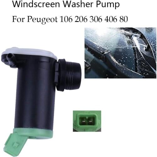 Car Washer Double Outlet Windshield Washer Pump Water Jet Motor For Peugeot 106/206/306/406/806 643460