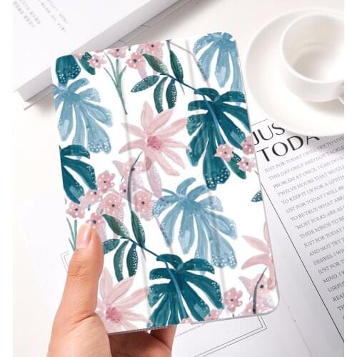Ipad 2 3 4 White Leather PU Hard Back Case Colors Blooming Cover Protective For 2020 iPad Pro 11 12.9 10.5 7.9 inch Mini 1 2 3 5