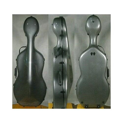 1pcs Strong carbon fiber composite material cello case 4/4 with wheels