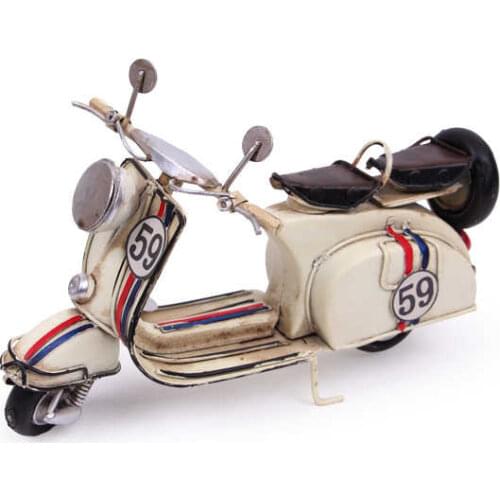 Decorative Metal Scooter - Trinket, Miniature, Gift, Nostalgic, Vintage, Handmade Hand Painted, high Quality Durable Material