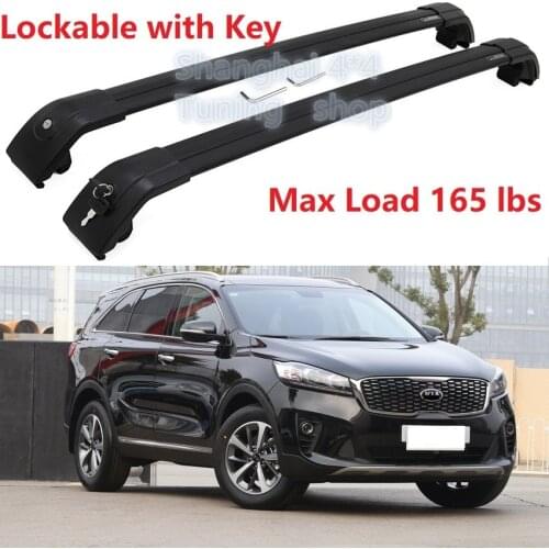 Good Quality black for KIA Sorento 2015 2016 2017 2018 2019 2020 baggage luggage rack carrier roof rack roof rail cross bar