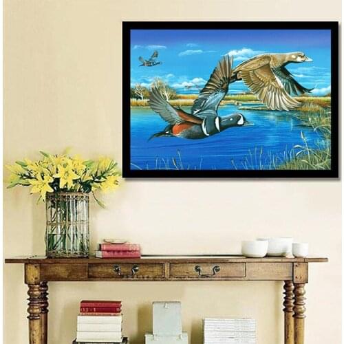 Full Square / Round 5D DIY Diamond Painting "duck" Diamond Embroidery Sale picture of Rhinestones Animal Decoration gift GH392