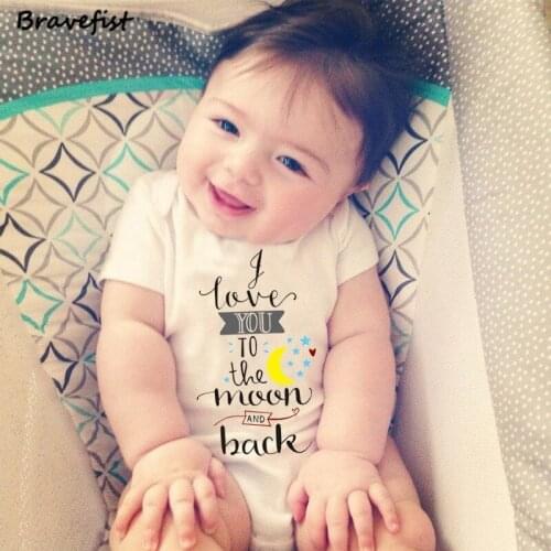 Summer Newborn Bodysuits Cotton Short Sleeve Kids Jumpsuits Short Sleeve Onesie Round Neck Toddler Clothes For Boys Girls Tees