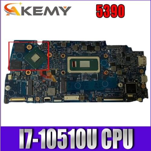 Akemy 013PV8 5390 mainboard For DELL Inspiron 5390 laptop motherboard mainboard 18769-1 with I7-10510U CPU PM tested 100% ok