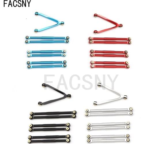Metal Link Linkage Pull Rod Tie Rod Set for Axial SCX24 90081 C10 B-17 AXI00001 AXI00002 1/24 RC Crawler Car Parts