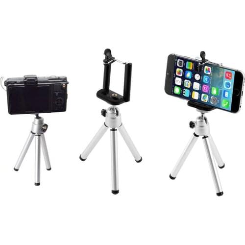 Mini 2 Sections Phone Camera Photography Tripod Desktop Selfie Photography Stand Support Digital SLR Camera Smartphones
