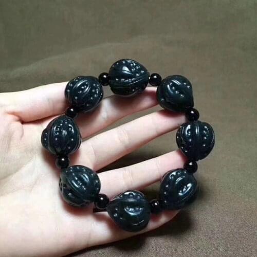 Fashion Jade Bracelet Beads Jadite Bracelets Mens Jade Jewelry Round Bangle for Men Women Charm Jewelry Fashion Accessories
