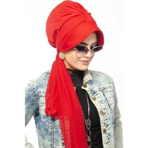 Fashion suede turban caps for women solid color muslim hijab scarf india africa head wraps turbante mujer hijab bonnet