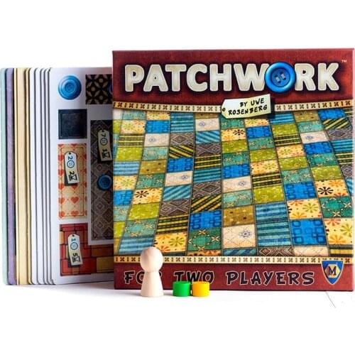 Patchwork Board Game For Two Players Funny Party Games Paper Cards Chinese/English Version