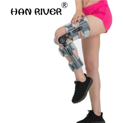 Adjustable knee joint with a fixed bracket protectors knee fractures knee ligament postoperative rehabilitation J2258
