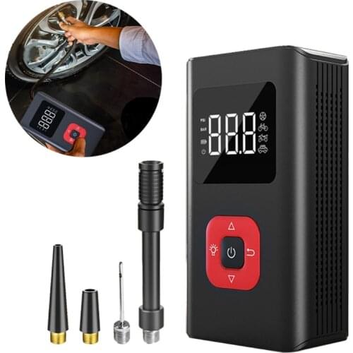 Handheld Air Compressor 150PSI Inflator Pump with LED Lamp for Car Motorcycle Bicycle Tires