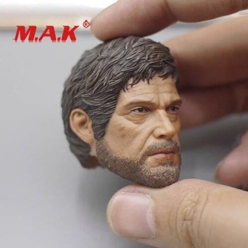 In Stock 1/6 Male Head Sculpture Realistic Figures Action Model The Last Day Elder Man Actor Doll Toy Fit 12inch Body Accessory