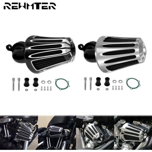 Motorcycle CNC Air Cleaner Intake Air Filter For Harley Heritage Softail Dyna Touring Road King Street Electra Glide FLHT FLTR