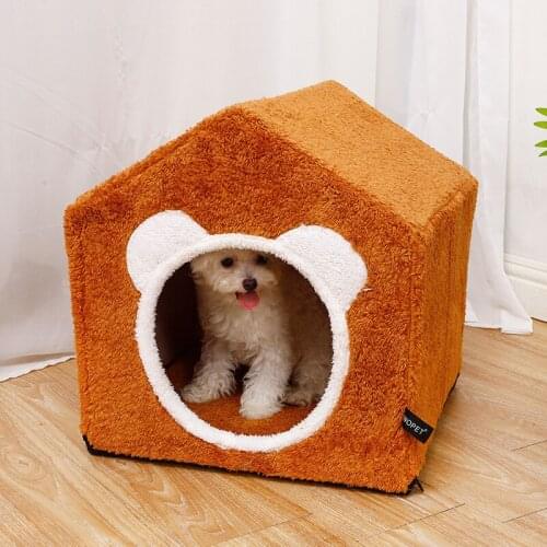 Cat Litter Boxes Four Seasons Universal Cat Mat Closed House Panier Pour Villa Removable And Washable Dog Kennel Pet Supplies