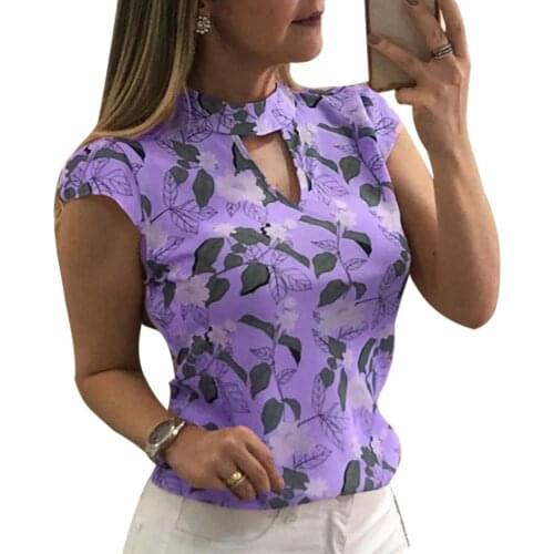 Woman tshirts Summer Fashion Flower Leaves Print Breathable Chiffon Short Sleeve T-Shirt Top woman ropa mujer женские футболки