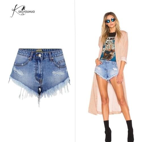 2019 Summer Jeans Washing High Waist Knee Length Pants Jean Denim Shorts For Women Shorts Jeans Woman Boyfriend Jeans For Women