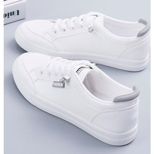 Autumn white shoes women 2021 new casual shoes fashion flat shoes leather women shoes shoes for women