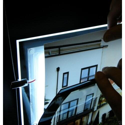 1unit/Column) A4 Single Sided Magnetic Front Panel LED Window Display Light Panel,Backlit & Edge-Lit LED Light Boxes