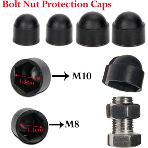 10 Pcs Car M8 M10 Plastic Metric Dome Bolts Nuts Head Caps Cover Hex Screws Car Accessories