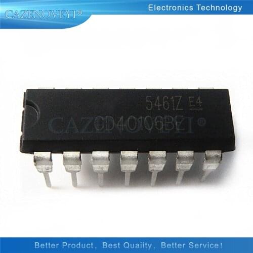 10pcs/lot CD40106BE CD40106 40106BE DIP-14 In Stock