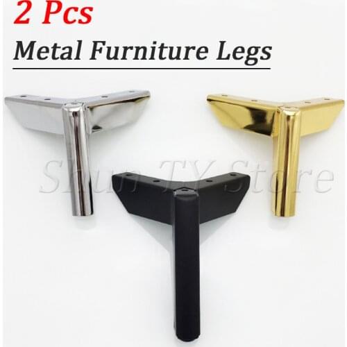 2 Pcs 8-15cm Iron Furniture Legs, Modern Style Coffee Table Legs Replacement for TV Stands Legs Sofa Living Room Cabinets Legs